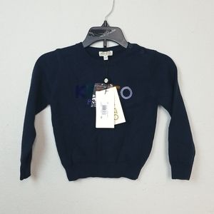 Kenzo Knit Logo Navy Sweater Sz 3A/9A